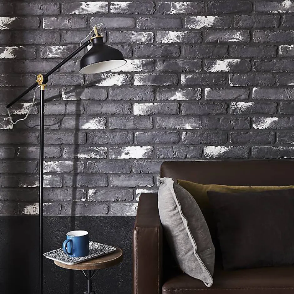 Decoon Parement béton imitation brique graphite 0,68 m2