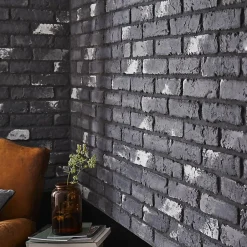 Decoon Parement béton imitation brique graphite 0,68 m2