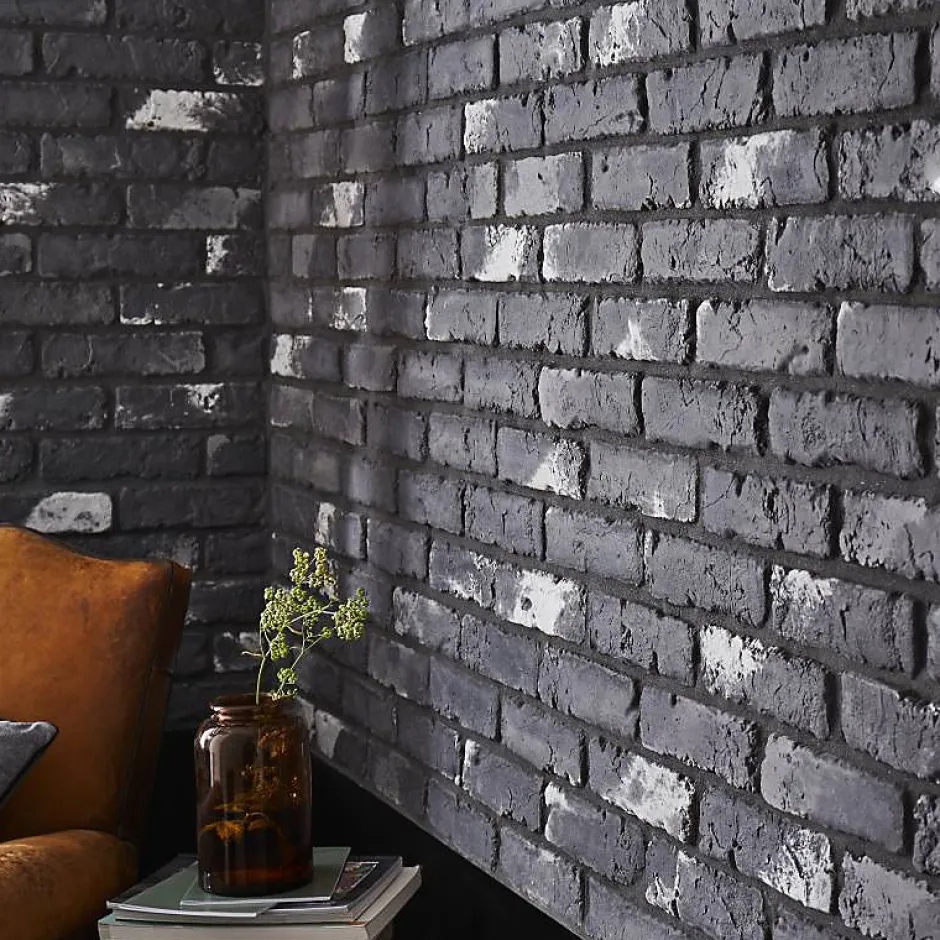 Decoon Parement béton imitation brique graphite 0,68 m2