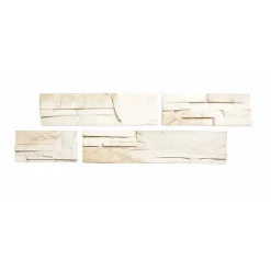 Decoon Parement imitation pierre beige béton 0,52 m2