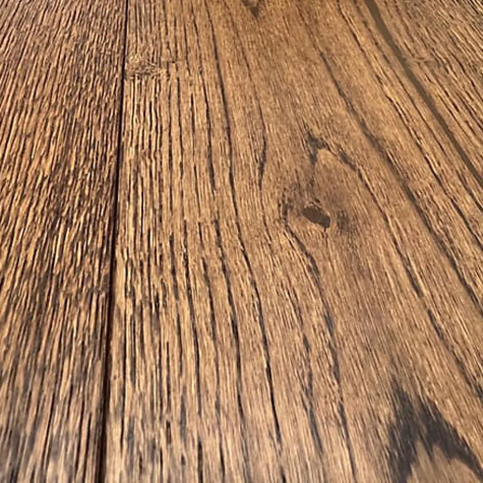 Parquet Chêne contrecollé verni brossé Rustique Old Brown 190x18mm - Longueurs Variables de 400 à 1900mm - 3mm de couche d'usure-Premibel Parquet