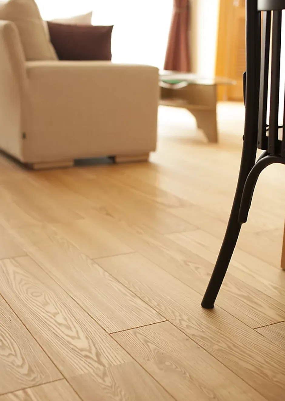 Masterbrico Parquet chêne massif huilé naturel Ep. 16mm, l.90mm, long.400 à 1000mm sans noeuds et sans aubiers - Qualité premium