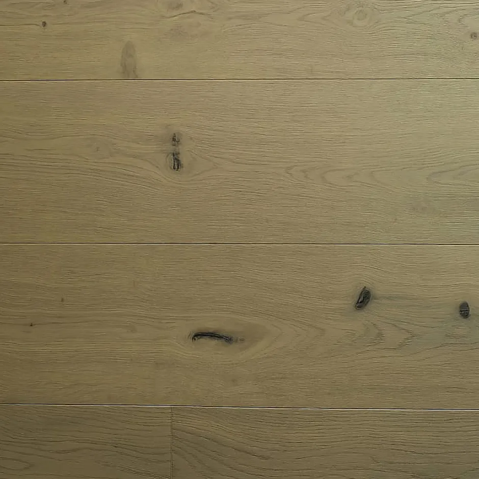 Parquet contrecollé Chêne naturel - Lame droite - Huilé - Effet brut - 2200x260x15mm-Wood And Cotta