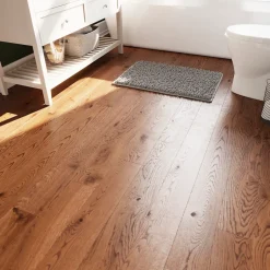 Parquet contrecollé clipsable Skara L en chêne huilé rustique compatible pièces humides-GoodHome Outlet