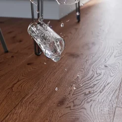 Parquet contrecollé clipsable Skara L en chêne huilé rustique compatible pièces humides-GoodHome Outlet