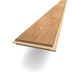 Parquet contrecollé clipsable en chêne blond mat l. 13,9 x L.121 cm x ép.14 mm-