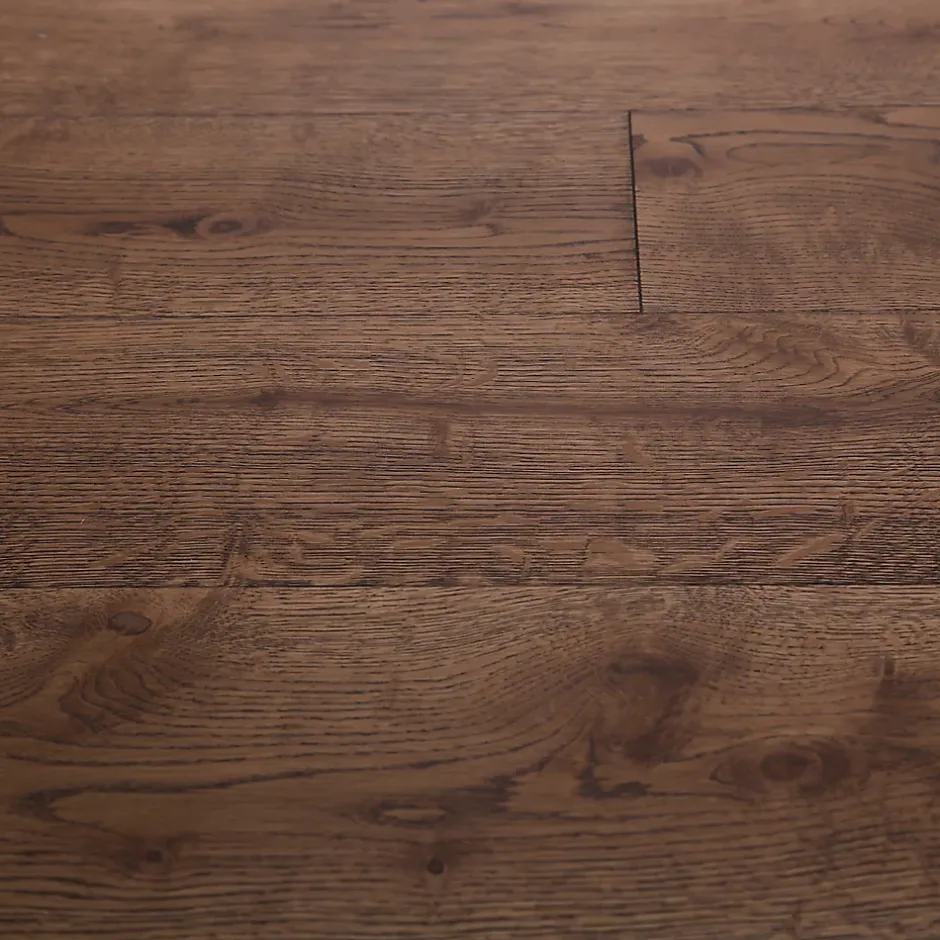 Parquet contrecollé clipsable Skara XL en chêne verni rustique-GoodHome Best