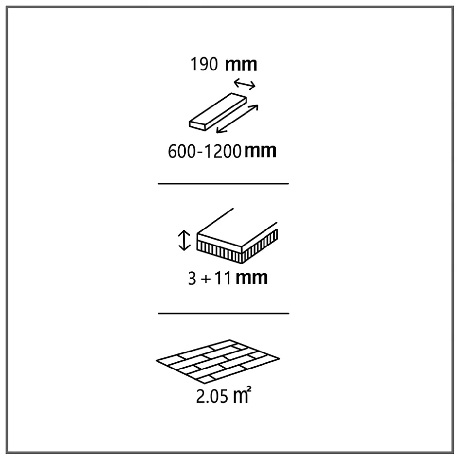 Parquet contrecollé clipsable Skara XL en chêne verni rustique-GoodHome Best