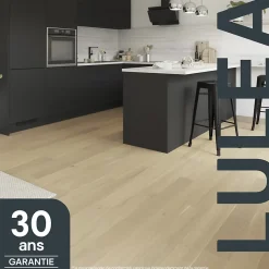 Parquet contrecollé clipsable Lulea L en chêne huilé naturel compatible pièces humides-GoodHome Online