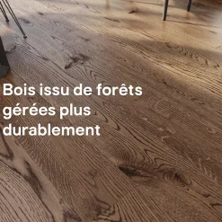 Parquet contrecollé clipsable Skara XXL en chêne huilé brun rustique-GoodHome Sale