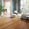 GoodHome Parquet contrecollé clipsable Visby XL en chêne verni blond rustique