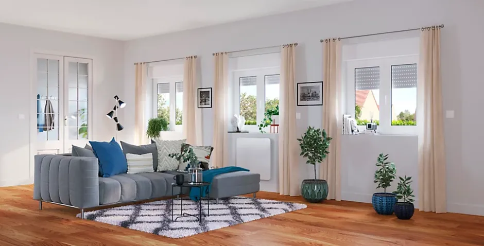 GoodHome Parquet contrecollé clipsable Elkins XXL en chêne verni aspect naturel