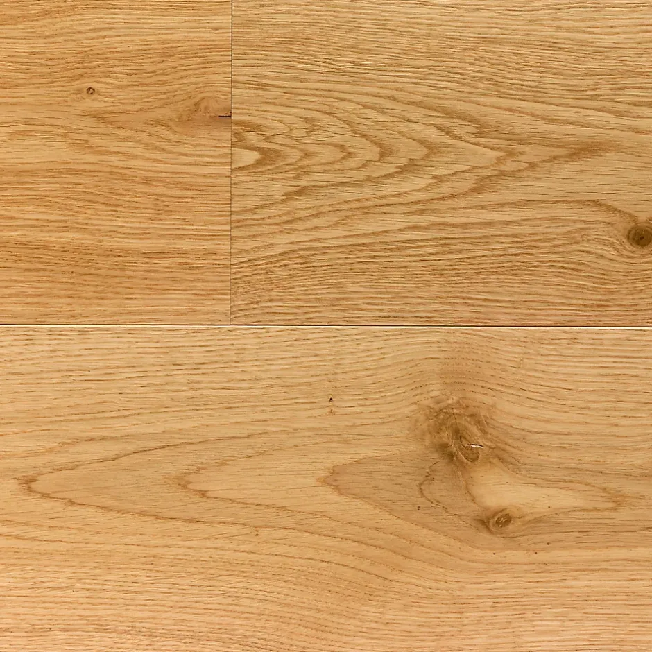 GoodHome Parquet contrecollé clipsable Marigny XL 200 cm en chêne français verni blond