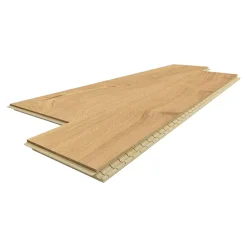 GoodHome Parquet contrecollé clipsable blond mat l.18 x L.109,2cm x ép. 14mm , Visby