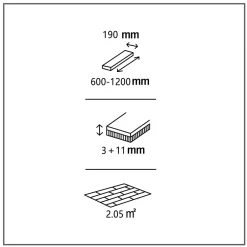 GoodHome Parquet contrecollé clipsable Visby XL en chêne huilé blond