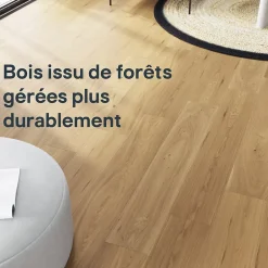 GoodHome Parquet contrecollé clipsable Visby XL en chêne huilé blond