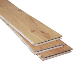 GoodHome Parquet contrecollé clipsable Visby XL en chêne huilé blond