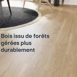 Parquet contrecollé clipsable Lulea XL en chêne huilé naturel-GoodHome Best