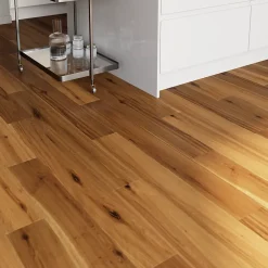 GoodHome Parquet contrecollé clipsable Visby L en chêne huilé blond compatible pièces humides