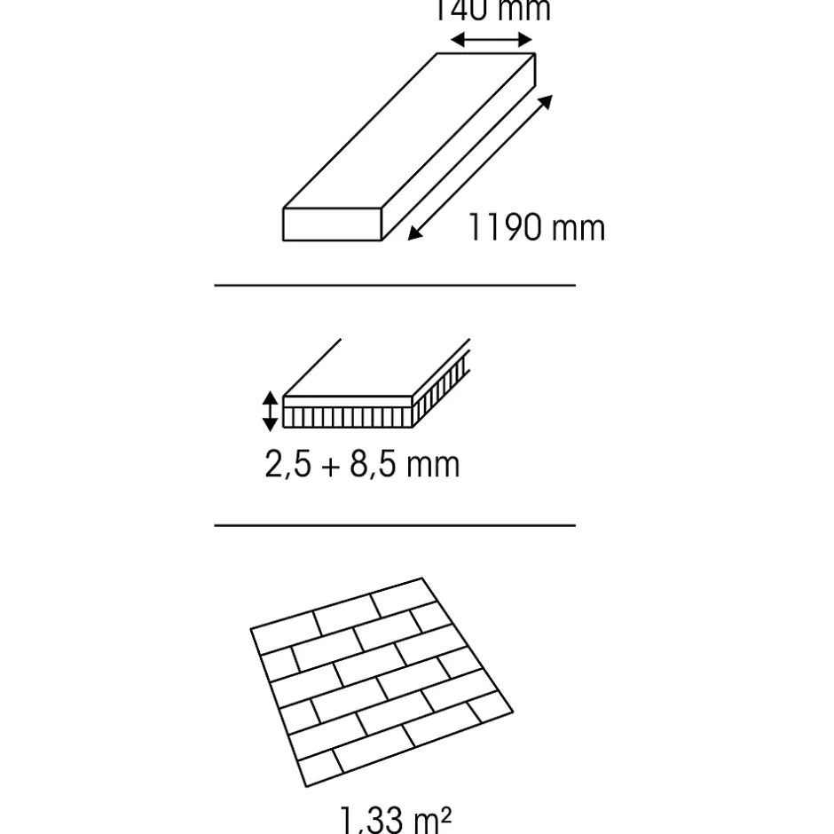 GoodHome Parquet contrecollé clipsable Visby L en chêne huilé blond compatible pièces humides