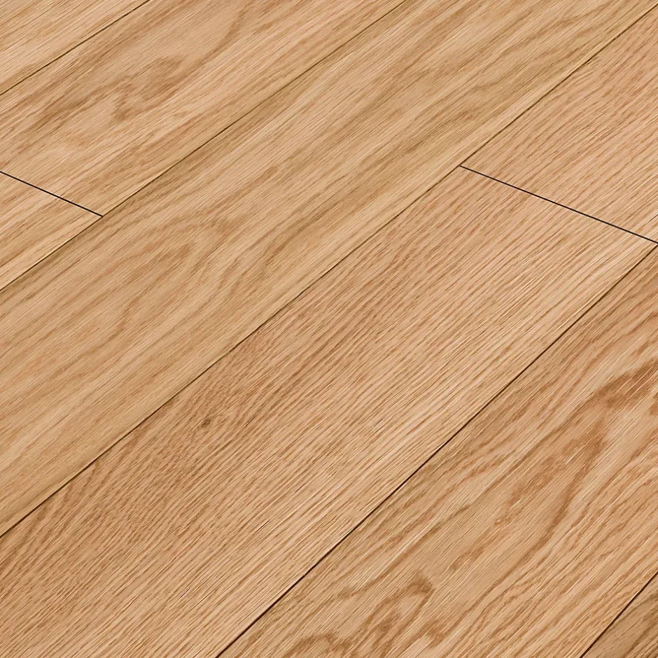 GoodHome Parquet contrecollé clipsable Marigny L 119 cm en chêne français verni blond