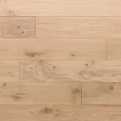 GoodHome Parquet contrecollé clipsable Padillac L 200 cm en chêne français verni naturel