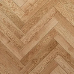 Parquet contrecollé clipsable Marigny bâtons rompus en chêne verni blond 2-GoodHome Outlet
