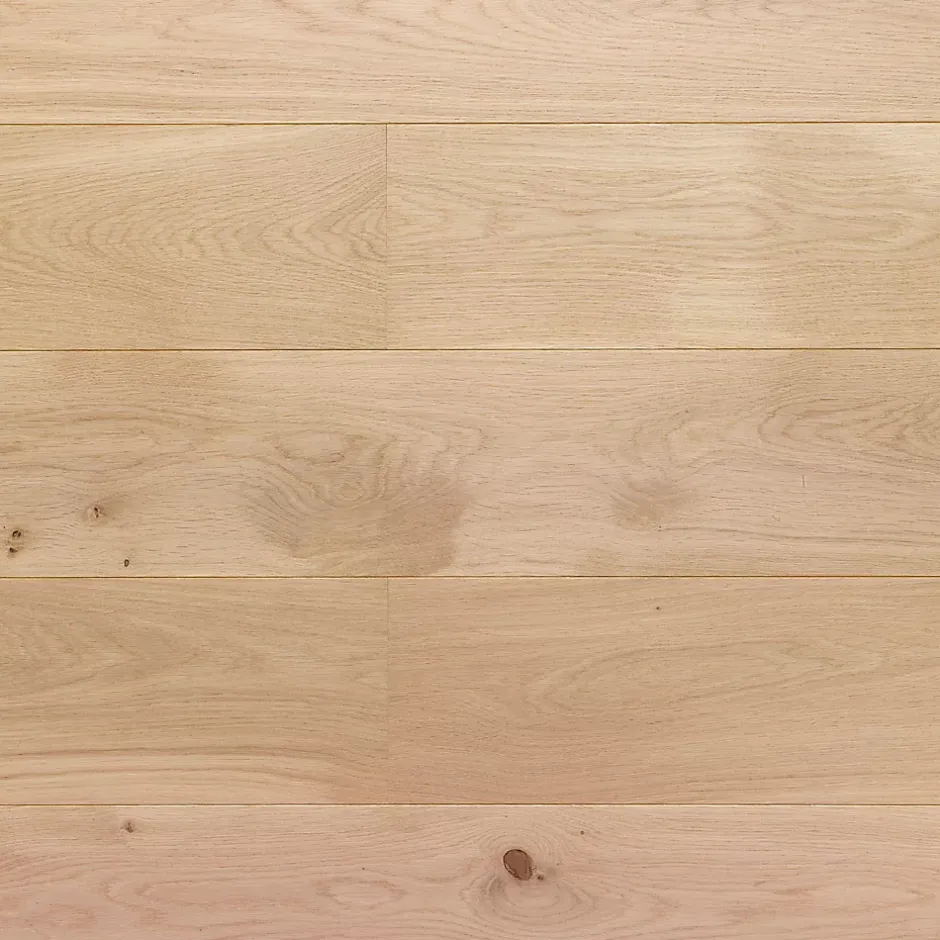 GoodHome Parquet contrecollé clipsable Padillac XL 200 cm en chêne français verni naturel