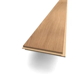 Parquet contrecollé clipsable en chêne blond mat l. 18,4 x L.121 cm ép. 14 mm