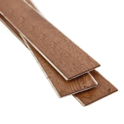 Parquet contrecollé clipsable Skara bâtons rompus en chêne huilé brun rustique-GoodHome