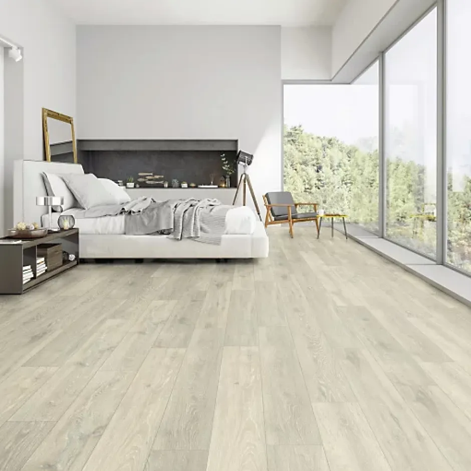 Parquet flottant Stratifié - Cuisine et salle de bain - Lames larges - Chêne Fiji - Paquet de 1,507 m²-Décoweb Best