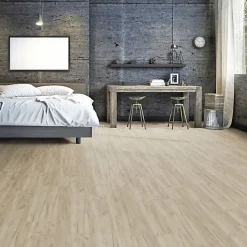 Décoweb Parquet flottant Stratifié - Cuisine et salle de bain - Lames larges - Chêne Tahiti - Paquet de 1,507 m²