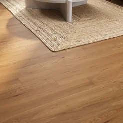 Parquet massif à clipser Visby M en chêne verni blond-GoodHome Clearance