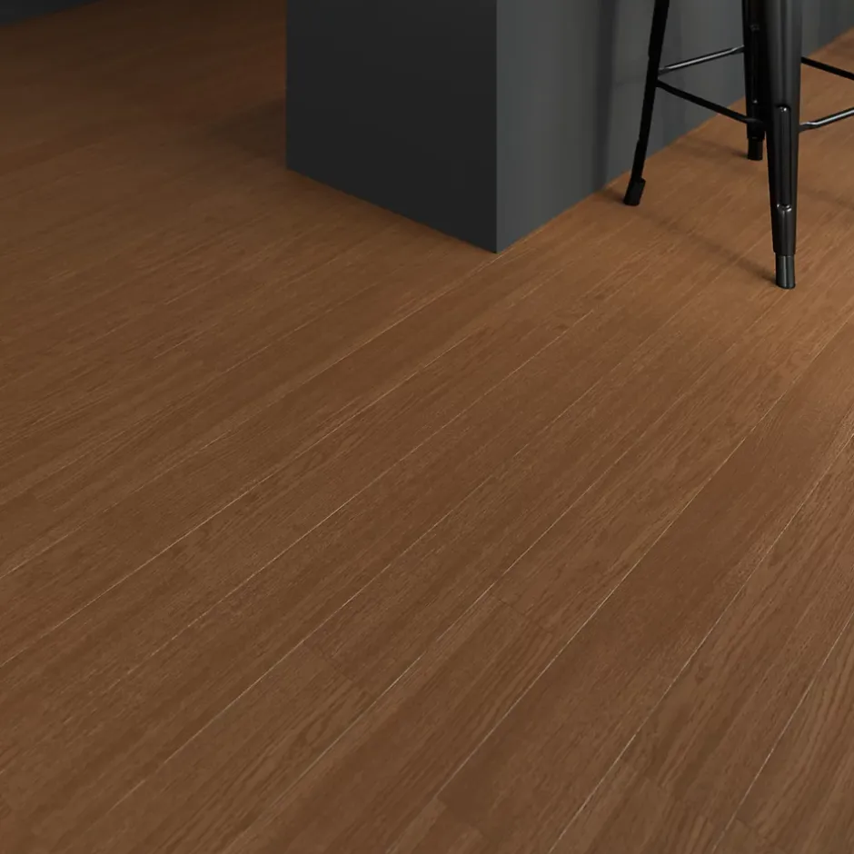 Parquet massif à coller Dryby M en frêne huilé brun compatible pièces humides-GoodHome Online