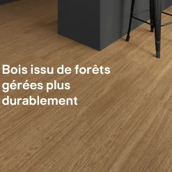 Parquet massif à coller Dryby M en frêne huilé blond compatible pièces humides-GoodHome Best