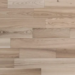 GoodHome Parquet massif à coller Inash M en frêne verni naturel