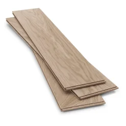 Parquet massif à coller Lulea L en chêne brut naturel-GoodHome Best