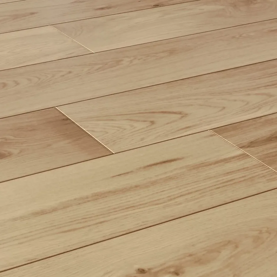 Parquet massif à coller Lulea XL en chêne huilé naturel-GoodHome Best