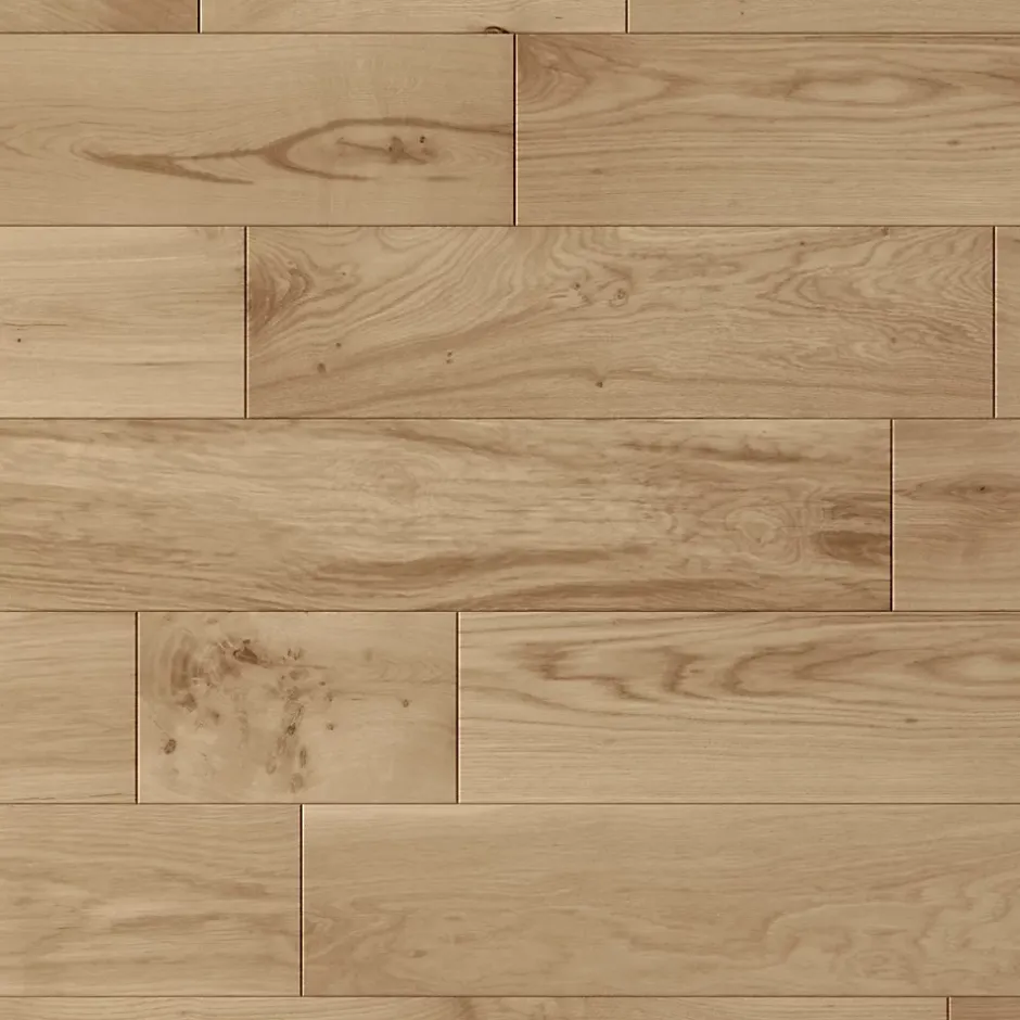 Parquet massif à coller Lulea XL en chêne huilé naturel-GoodHome Best