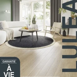 GoodHome Parquet massif à coller Lulea L en chêne huilé naturel