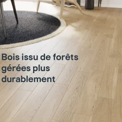 GoodHome Parquet massif à coller Lulea L en chêne huilé naturel