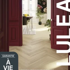 Parquet massif à coller Lulea bâtons rompus en chêne huilé naturel-GoodHome