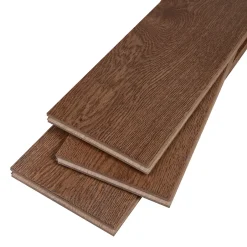 Parquet massif à coller Skara L en chêne verni brun-GoodHome Sale