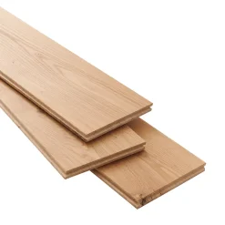 Parquet massif à coller Visby L en chêne huilé blond-GoodHome Sale