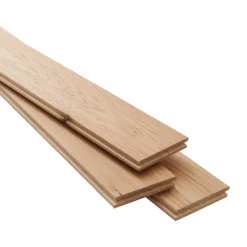 GoodHome Parquet massif à coller Visby S en chêne huilé blond