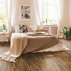 Woodbord Parquet Massif Bois d'Acacia Verni Naturel - 15x150x1200mm - 1,08 m² - Bois Exotique 5 Frises