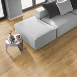 Woodbord Parquet Massif Bois de Chêne Verni Mat - 18x125x400-1200mm - 1,8 m² - Aspect Rustic