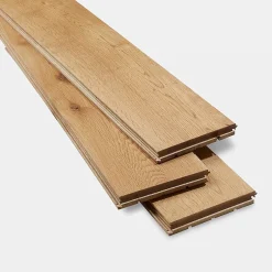 GoodHome Parquet massif clipsable Ystad L en chêne huilé blond
