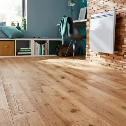 GoodHome Parquet massif clipsable Ystad L en chêne huilé blond