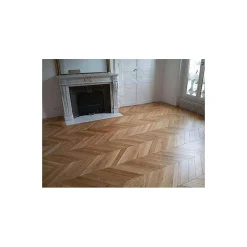 Parquet point de hongrie en chêne contrecollé style haussamnn FLAVIE-Aelle Carrelage Outlet